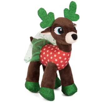 Коледен елен с рокля - Зелен
