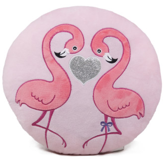 Розова възглавница с фламинго