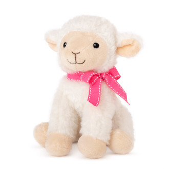 Овца с розова панделка