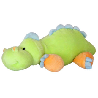 Бебешки динозавър с дрънкалка - Зелен