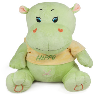 Хипопотам с тениска - Зелен
