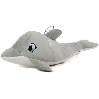Делфин с бродерия "Happy dolphin" - Сив