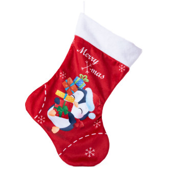 Коледен чорап с пингвин /Merry Christmas/