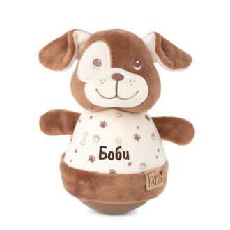 Бебешка играчка куче-невеляшка Роли-Поли с Надпис