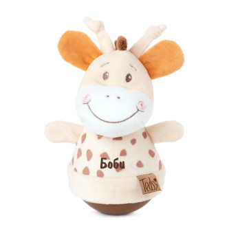 Бебешка играчка жираф-невеляшка Роли-Поли с Надпис