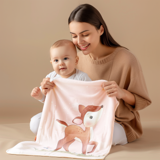 Бебешко плюшено одеяло - Сърничка