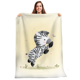 Бебешко плюшено одеяло - Зебра