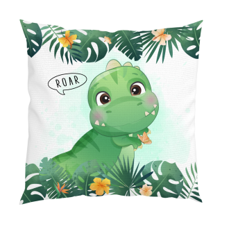Декоративна възглавница „Усмихнатият T-Rex“