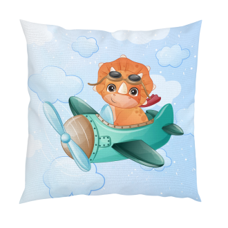 Декоративни възглавници „Пилот Трицератопс“