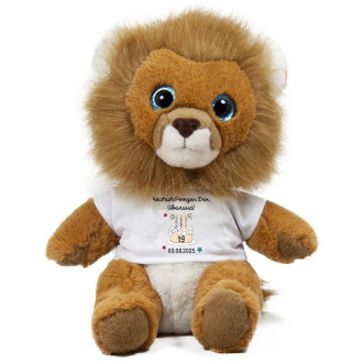 Лъв "Честит рожден ден" с Надпис - 18 см