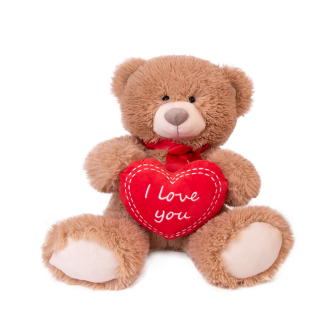 Мече с панделка и сърце І 2 цвята