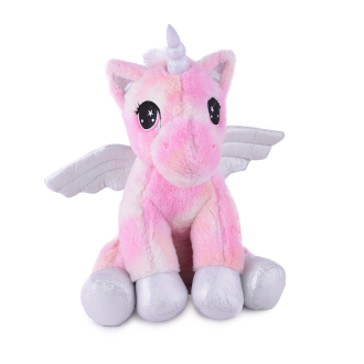 Плюшен еднорог с крила І 2 цвята