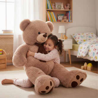 Голямо мече с панделка І 2 цвята