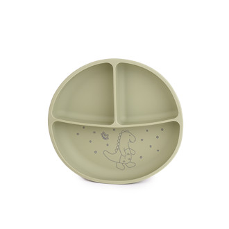 Силиконова чиния с вакуум Бебезаври "Трекси"