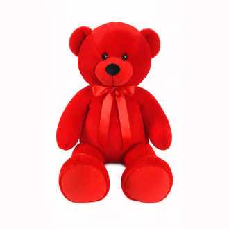Голямо Червено плюшено мече с панделка 100 см