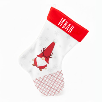 Персонализиран Коледен Чорап "Рудолф"