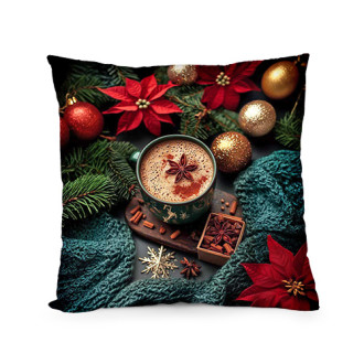 Декоративна възглавница „Коледна магия с канела"
