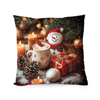 Декоративна възглавница "Коледен Снежен Човек"