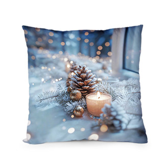 Декоративна възглавница "Светлина в Зимната Нощ"