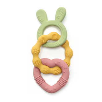 Силиконова гризалка зайче и сърце