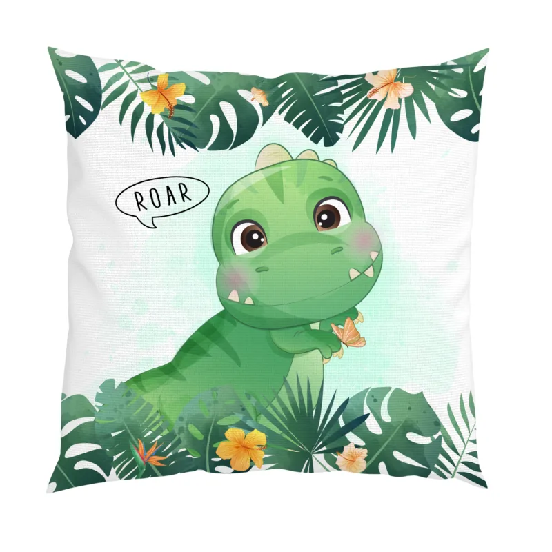 Декоративна възглавница „Усмихнатият T-Rex“
