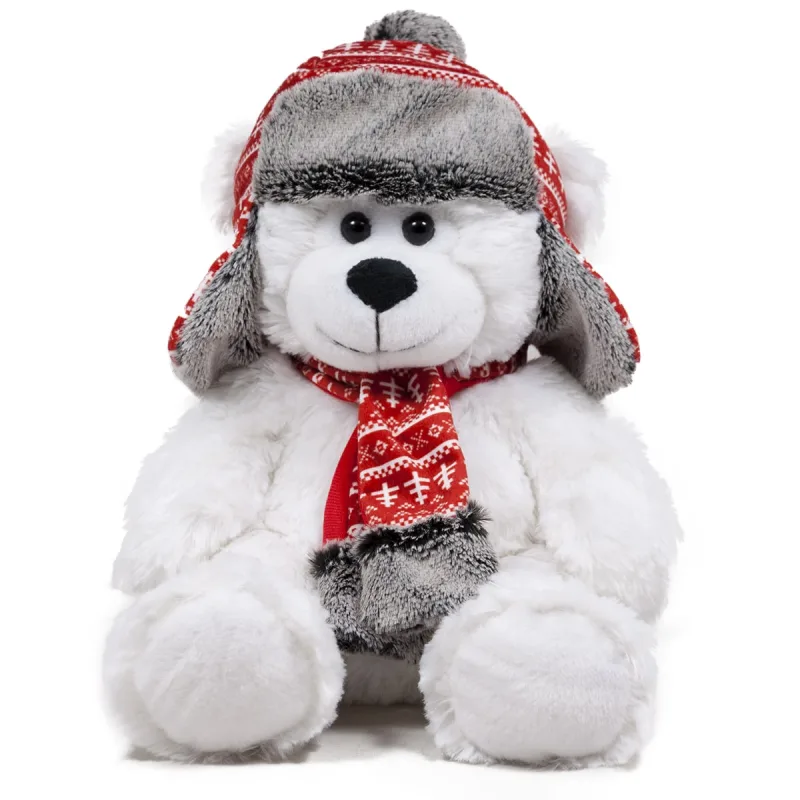 Мече с ушанка и шал | 2 цвята