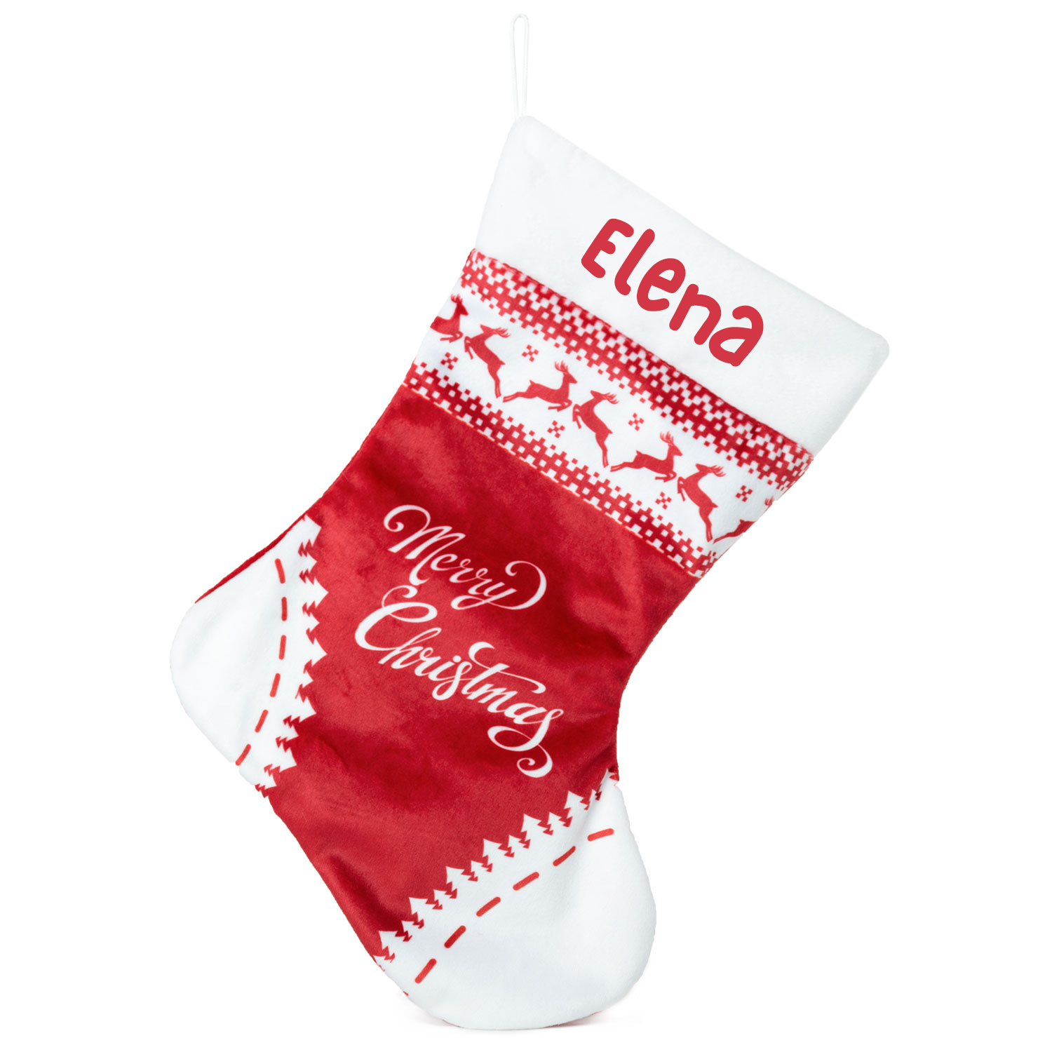 Коледен чорап Merry Christmas с Надпис