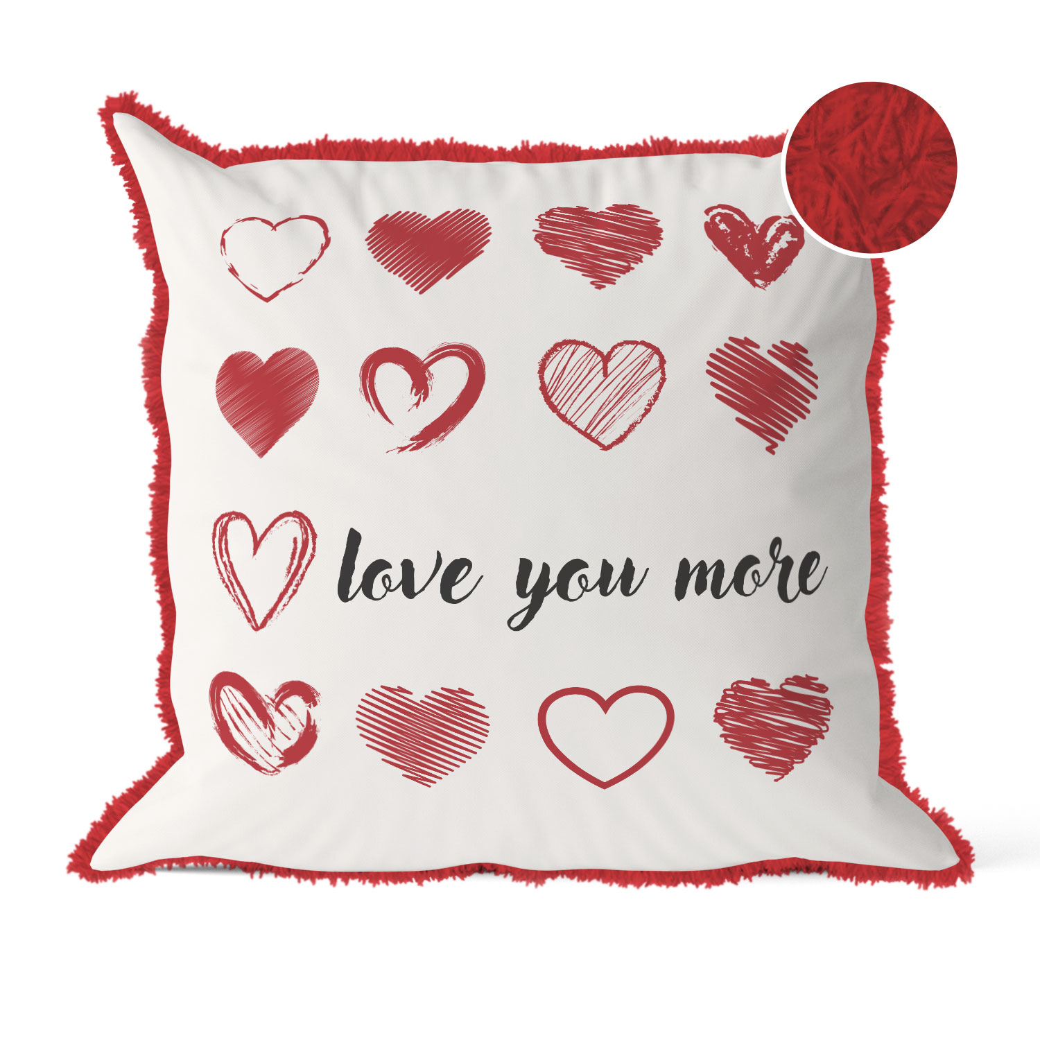 Декоративна възглавница "Love You More"