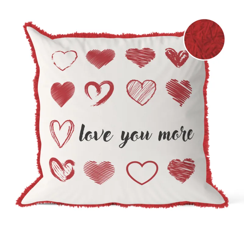 Декоративна възглавница "Love You More"